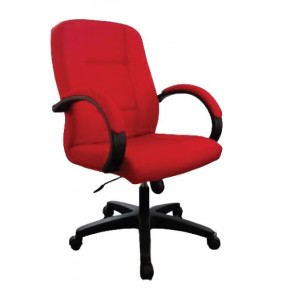 F12 SERIES FABRIC MEDIUM BACK CHAIR (OF-MB-F12-A32H1B1-F)