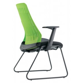 POMPEI SERIES VISITOR CHAIR C/W ARMREST (PC8623A-96EA72)